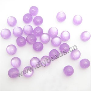 Bead, acrylic, cat's eye  lavender, 10mm round. Sold per pkg of 60ps