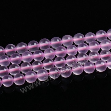 Bead, rose quartz (natural), 10mm round, A grade.Sold per 15-inch strand