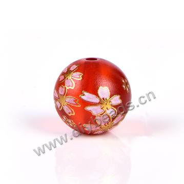 10mm 12mm 14mm 18mm loose frosted beads wholesale mixed colors acrylic Hand-Painted resin beads for jewelry making