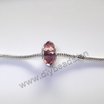 beads,glass, large hole beads lilac, 14x8.5mm. Sold per pkg of 20ps