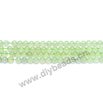 Bead, prehnite (natural), 4mm round,A grade Mohs hardness 6-1/2 to 7. Sold per 15-inch strand 