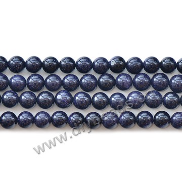 Cheap Blue Goldstone beads 10mm round natural gemstone beads, sold per pkg of 10strands