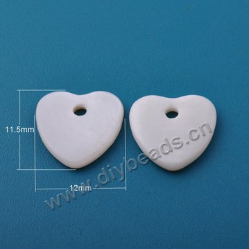 Bead,freshwater shell ( natural ),white,12*12mm ,heart.Sold per pkg of 5000pcs.