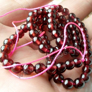 Bead, garnet (natural), 10mm round, A grade, Mohs hardness 7 to 7-1/2. Sold per 16-inch strand