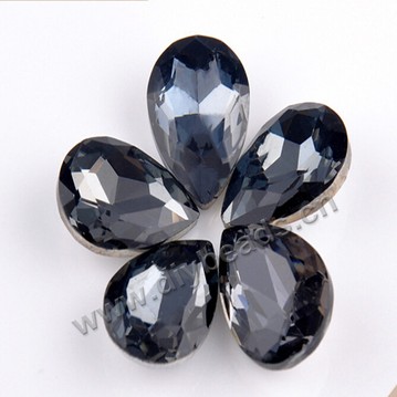 facted,rhinestone,mixed color,glass ,point back, teardrop,6*8mm,per pkg of 500pcs