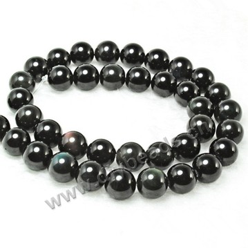 Bead, rainbow obsidian (natural), 4mm round. Sold per 15-inch strand
