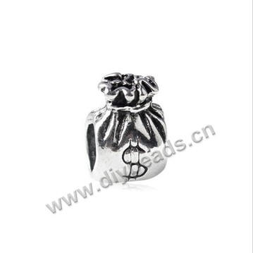 Bead,big-hole beads,zinc alloy,purse shape,8.5*11mm,Sold per pkg of 100pcs