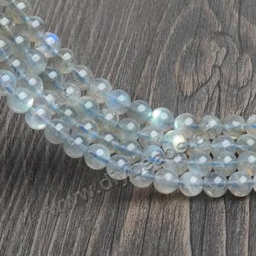 Wholesale high quality natural grey with blue light Moonstone Beads