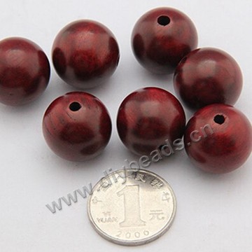 Beads,rosewood,round,18mm. Sold per pkg of 100ps