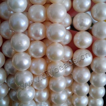 Pearl,cultured freshwater,white,10-11mm round, AAAA grade. Sold per pkg of one strand