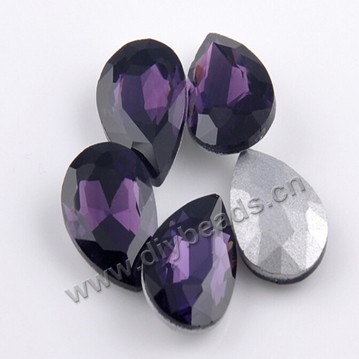 facted,rhinestone,mixed color,glass ,point back, teardrop,10*14mm,per pkg of 500pcs
