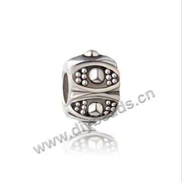 Bead,big-hole beads,zinc alloy,eye shape,8.5*9.5mm,Sold per pkg of 100pcs