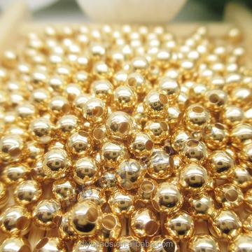 Jewelry Accessories 2mm 3mm 4mm 5mm 6mm 8mm 24K Gold Filled Beads Round Spacer Beads