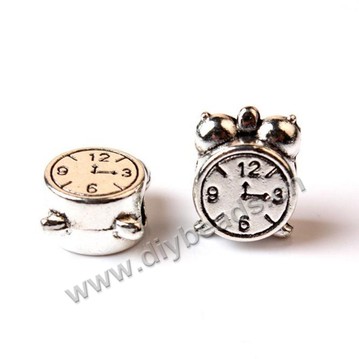 Bead,big-hole beads,zinc alloy,clock shape,8.5*12.5,Sold per pkg of 100pcs