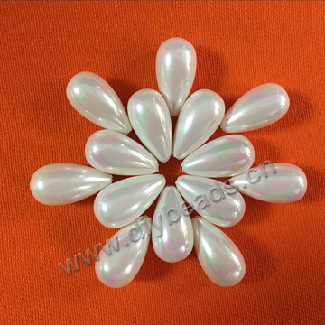Diy handmade creative jewelry half hole teardrop shell pearl beads accessories
