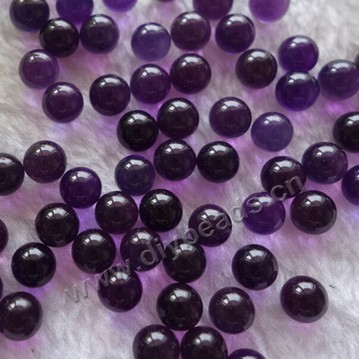 Bead, amethyst beads,    8mm no hole loose beads  Sold 50pcs each package