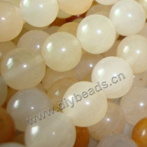 Bead, yellow aventurine (natural), 12mm round. Sold per 16-inch strand