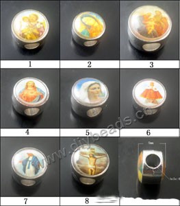 Bead, big-hole beads,brass, 12x9mm,round tube with 4.6mm hole. Sold per pkg of 10ps