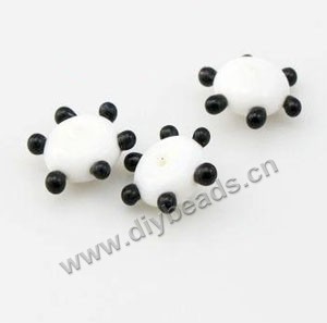 loose bead,lampworked glass, white, 7x15mm bumpy rondelle with 1.5mm hole. Sold per pkg of 20.factory price,diy beads.