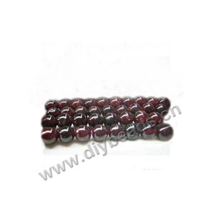 Bead, garnet (natural), 6mm round,Mohs hardness 7 to 7-1/2. Sold per 16-inch strand