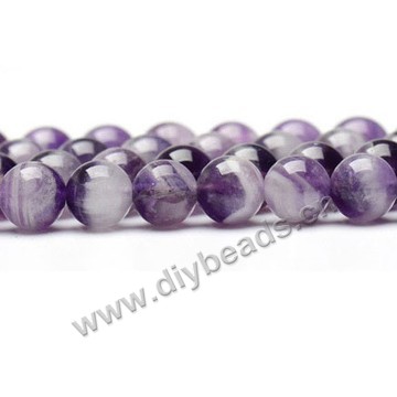 Bead, flower amethyst (natural), 12mm round. Sold per 15-inch(38cm) strand