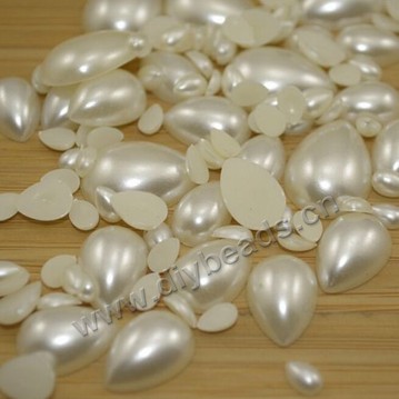 Bead,acrylic pearl,white,10x14mm water drop .Sold per pkg of 1000pcs