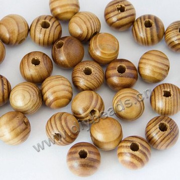 Beads,pine wood,natural pine,round, 16mm. Sold per pkg of 1000ps