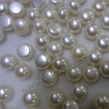 Pearl,cultured freshwater,white,2mm button without hole,AAgrade. Sold per pkg of 100pcs