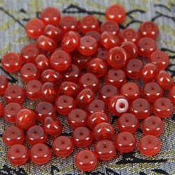 Bead,red agate, 5*10mm, flat Round Loose Beads,Sold per bag 100pcs