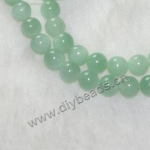 Bead, amazonite (natural), 8mm round. Sold per 16-inch(40cm) strand
