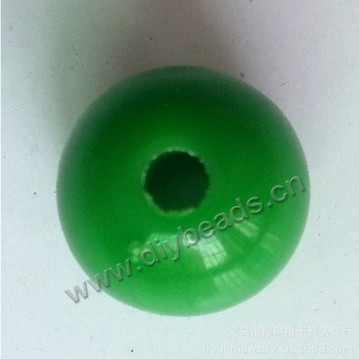 Bead, acrylic, lucid dark green, 12mm round. Sold per pkg of 500grams