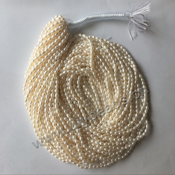 Wholesale 3-3.5 unfinished rice shaped pearls for Jewelry DIY
