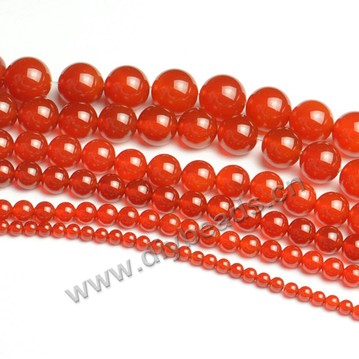 Bead,agate,red, 6mm round, Sold per pkg 1 strand.
