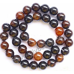 Bead,  Visional  agate (natural), 10mm round. Sold per 15-inch strand. 