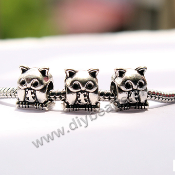 alloy Bead,copperalloy beads, 12mm hole size 4.5mm ,Sold per pkg of 50 pieces.