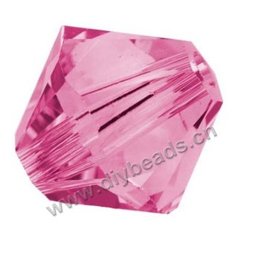 beads,AAA grade glass,4mm bicone fuchsia 5328,sold per package of 100pcs