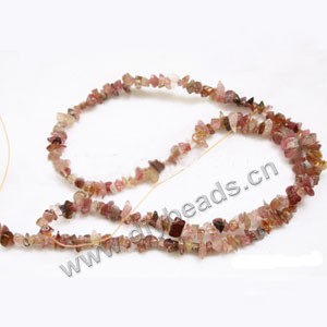 Bead, pink tourmaline (natural), 5mm small chip. Sold per 16-inch strand
