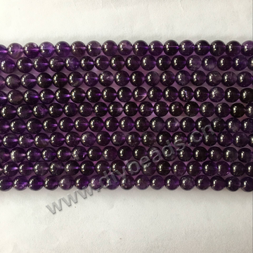 8 mm loose gemstone purple crystal amethyst beads