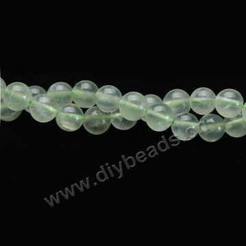 Bead, prehnite (natural), 8mm round,A grade Mohs hardness 6-1/2 to 7. Sold per 15-inch strand 