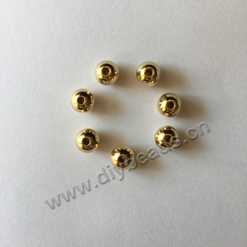 Jewelry findings 8mm diameter 2mm hole round solid brass spacer beads,sold by 1000pcs per pkg