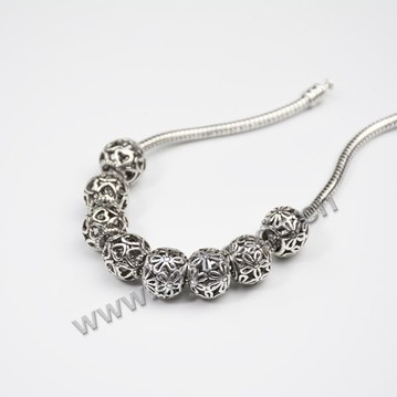 Bead,big-hole bead,alloy,ancient silver daisy,Sold per pkg of 10ps