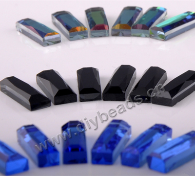 facted,rhinestone,mixed color,glass ,flat back,retangle,10x14mm,per pkg of 1000pcs