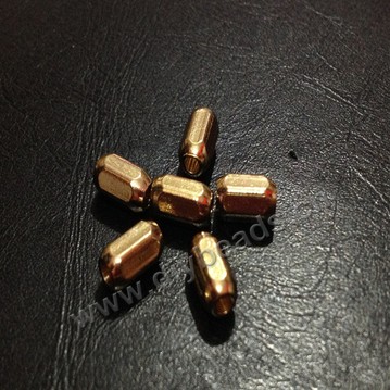 Bead,big-hole beads,brass bead ,Chamfer bead,4*7mm, Sold per pkg of 100ps