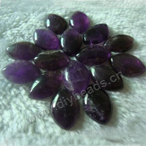 Cabochon, amethyst (natural), 26x17mm marquise, Mohs hardness 7. Sold per pkg of 10.