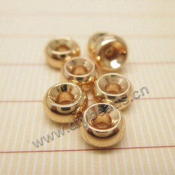 Bead, brass 24k gold filled brass fly tying beads, 3.8*2mm, Sold per pkg of 1 bag-100 pieces.