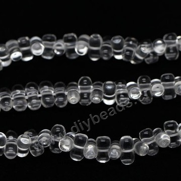 Bead,natural clear quartz crystal,8 shape,gemstone beads, 10x5mm. Sold per 40cm strand