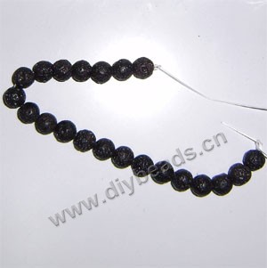Bead, black lava rock (natural), 10mm round. Sold per 16-inch strand.factory price