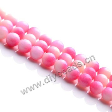 Bead,colorful jade,8mm round. Sold per 38-39cm strand,sold per pkg of three strands.