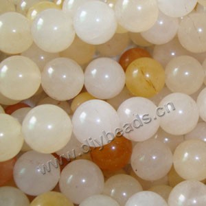 Bead, yellow aventurine (natural), 10mm round. Sold per 16-inch strand
