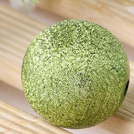 Beads,acrylic,round wrinkles beads,green,20mm round. Sold per pkg of 500grams